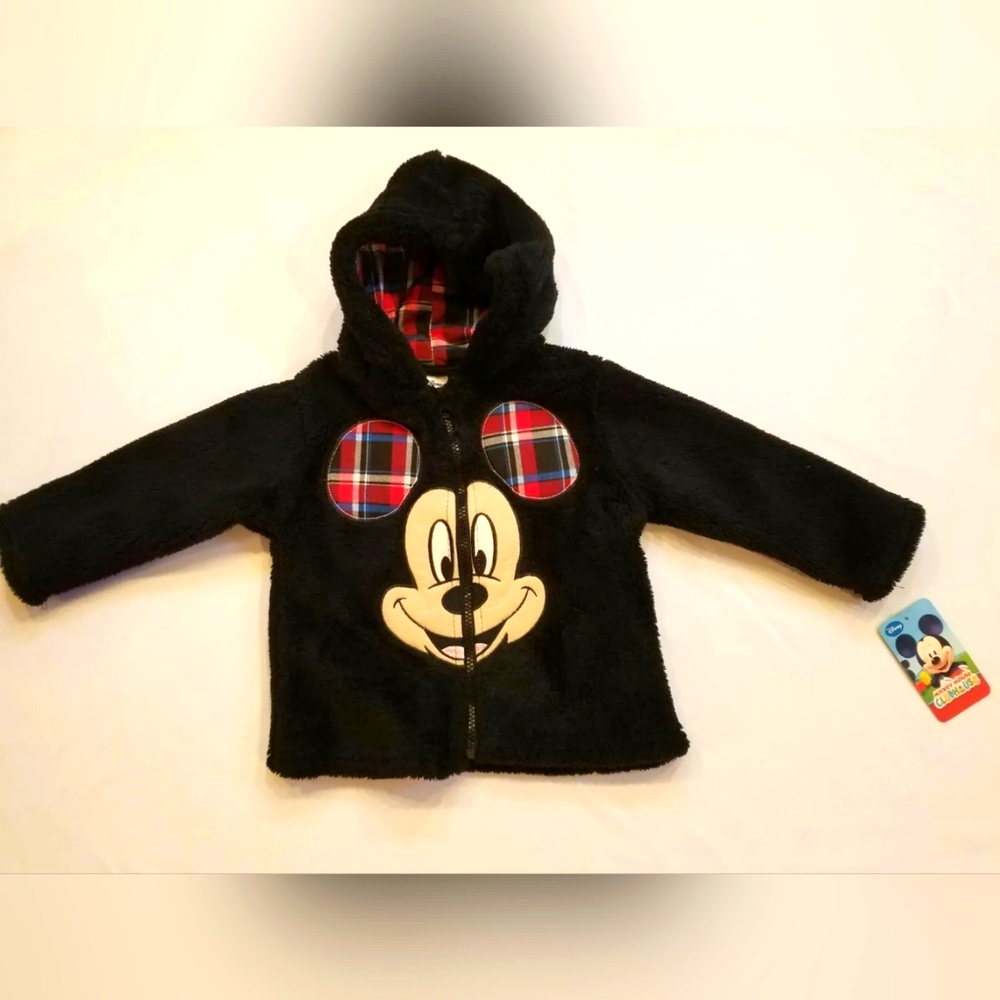 Disney MICKEY MOUSE Hoodie Coat Jacket Size 2T NWT